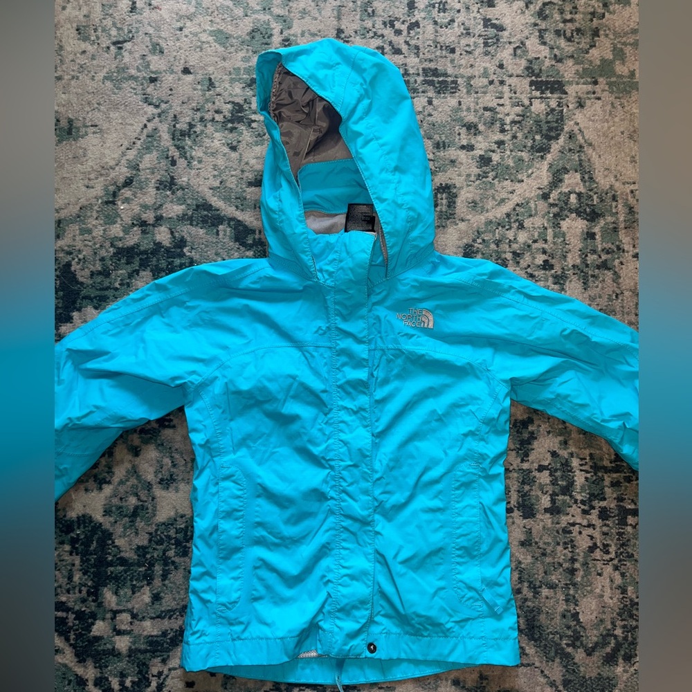 The North Face Aqua Hooded Windbreaker Jacket Size 6